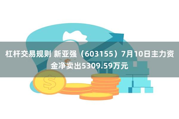 杠杆交易规则 新亚强（603155）7月10日主力资金净卖出5309.59万元